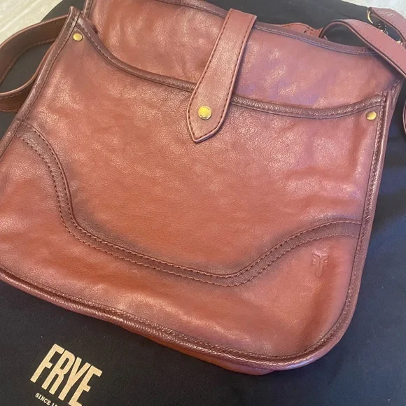 Frye Brown Leather Crossbody Bag - Picture 2 of 7